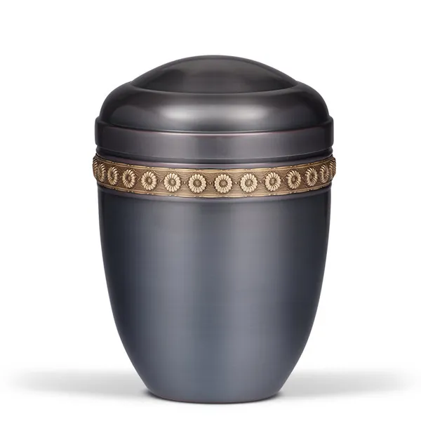 Urne, Kobber, Dunkel Messing Blomst 1510-1