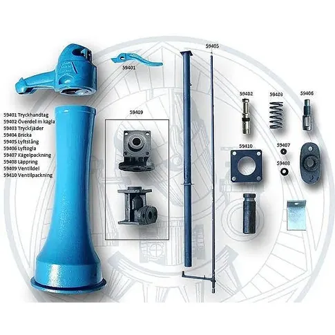 VANNPOST, STØPJERN, VENTIL