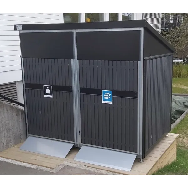 AVFALL BEHOLDERSKAP KOMPOSITT 2 x 660L