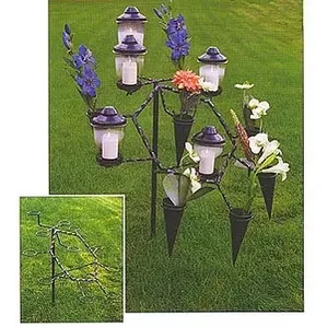 GRAVVASE/LYS STATIV 12X12