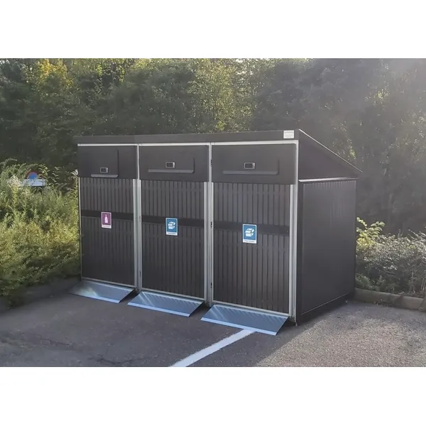 AVFALL BEHOLDERSKAP KOMPOSITT 3 x 660L