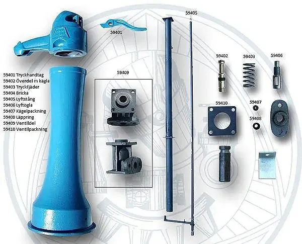 VANNPOST, STØPJERN, VENTIL