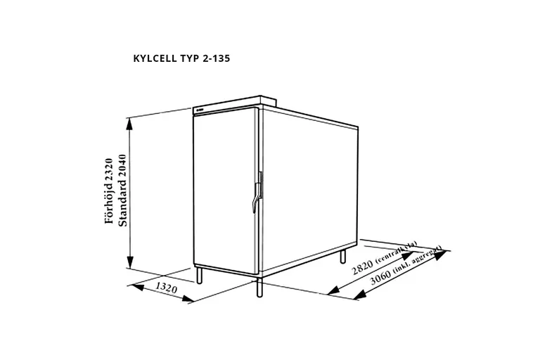KJØLECELLE 2-135 2 KISTER (BREDE)