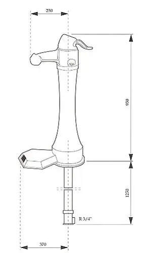 VANNPOST I STØPJERN