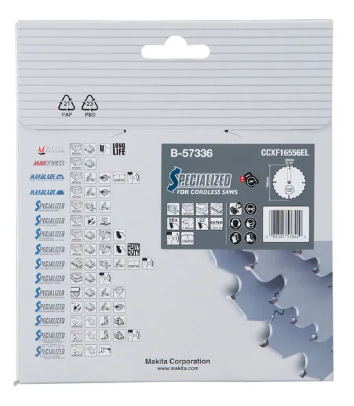MAKITA, SAGBLAD 165X20X1 45MM 56T