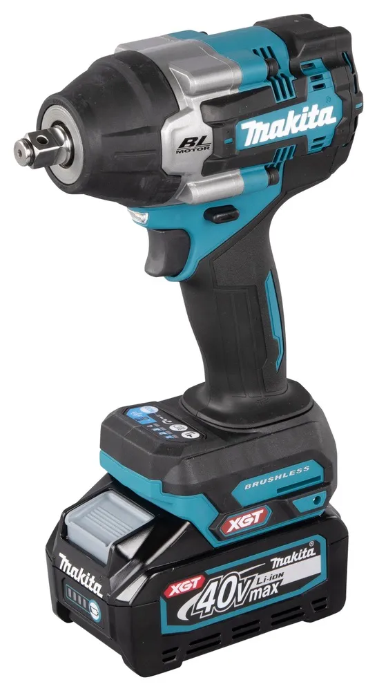 MAKITA, MUTTERTREKKER 40V 750NM + 2 BATT 4 AH OG ENKEL BATTERILADER