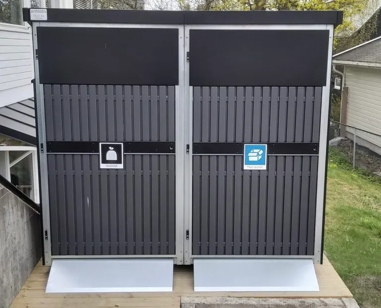 AVFALL BEHOLDERSKAP KOMPOSITT 2 x 660L