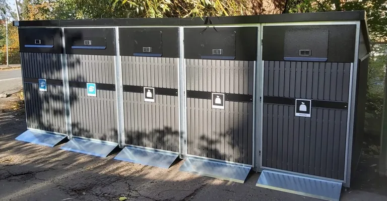 AVFALL BEHOLDERSKAP KOMPOSITT 5 x 660L