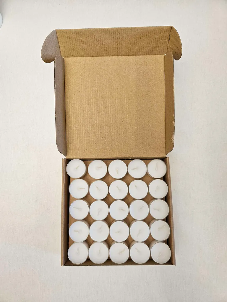 TE-LYS M/ PLASTKOPP H24 X Ø38MM