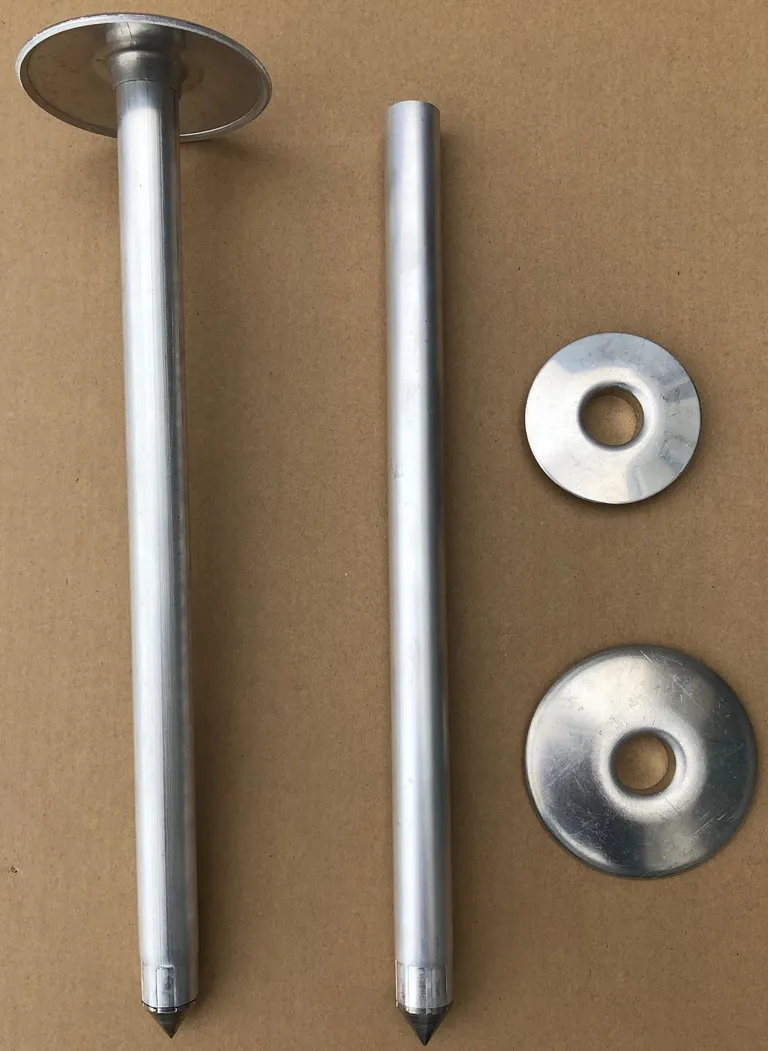 FASTMERKE, RØR, ALUMINUIUM 75 CM.